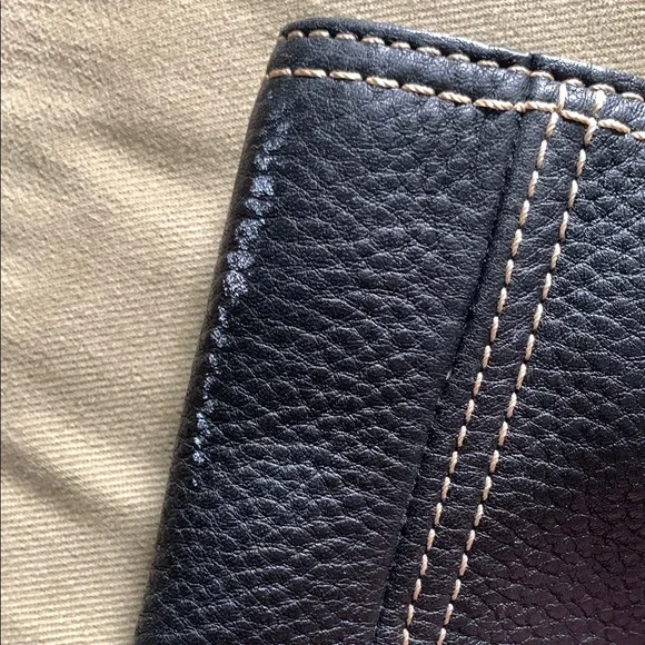 Coach Black Leather Shoulder Bag with Silver Hardware - Picture 3 of 12